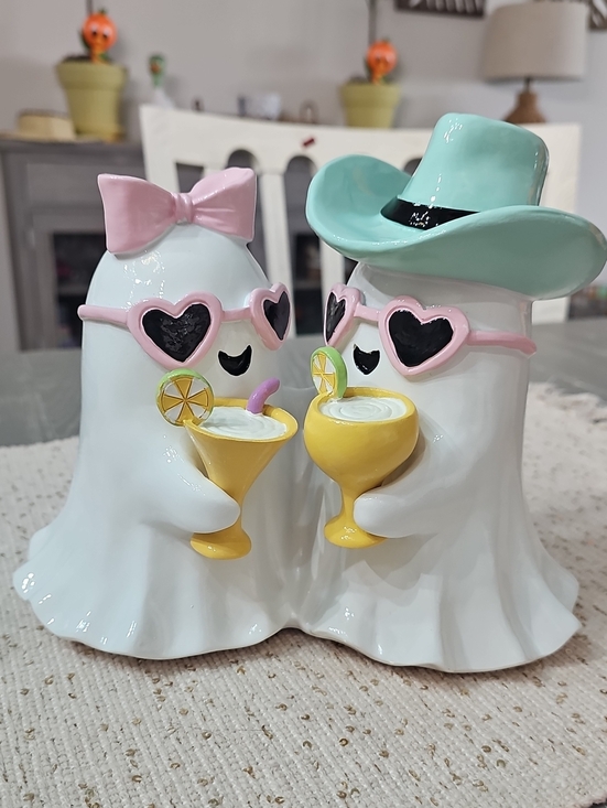 Other - New! Summerween Cute Sunglasses Ghost Couple Holding Cocktails 👻🍹